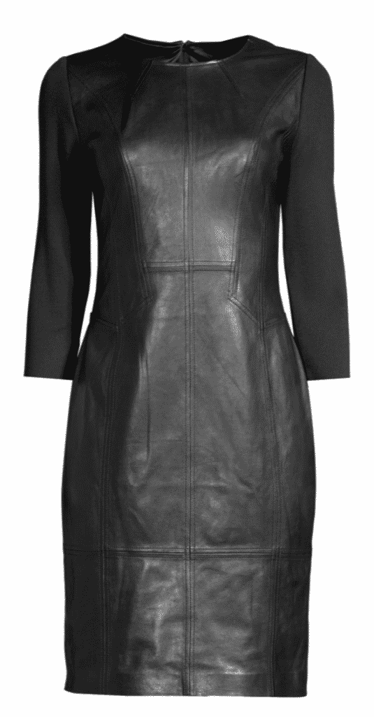 Elie Tahari Leather Dress