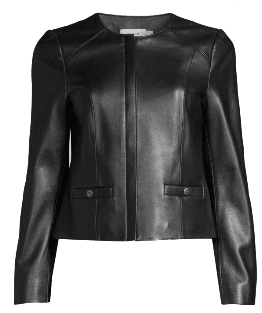 Coach Feminine Leather Jacket 