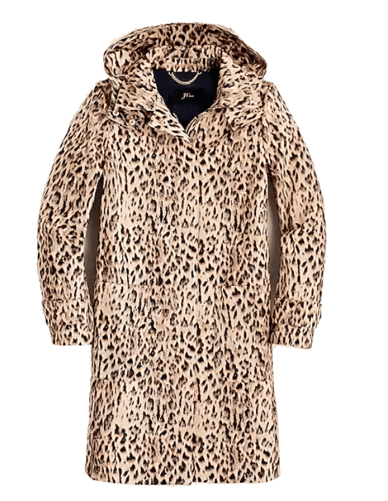 J. Crew Leopard Print Coat