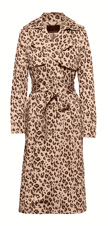 Leopard Print Maxi Rain Coat