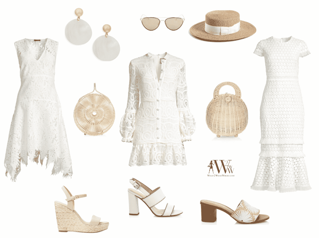 what to wear to a polo match.  best white dresses, 