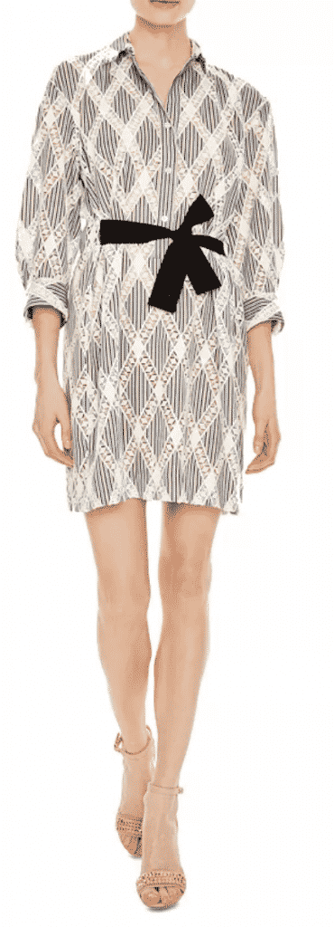 what to wear new york city restaurant week . Sandro patterned shirt dress