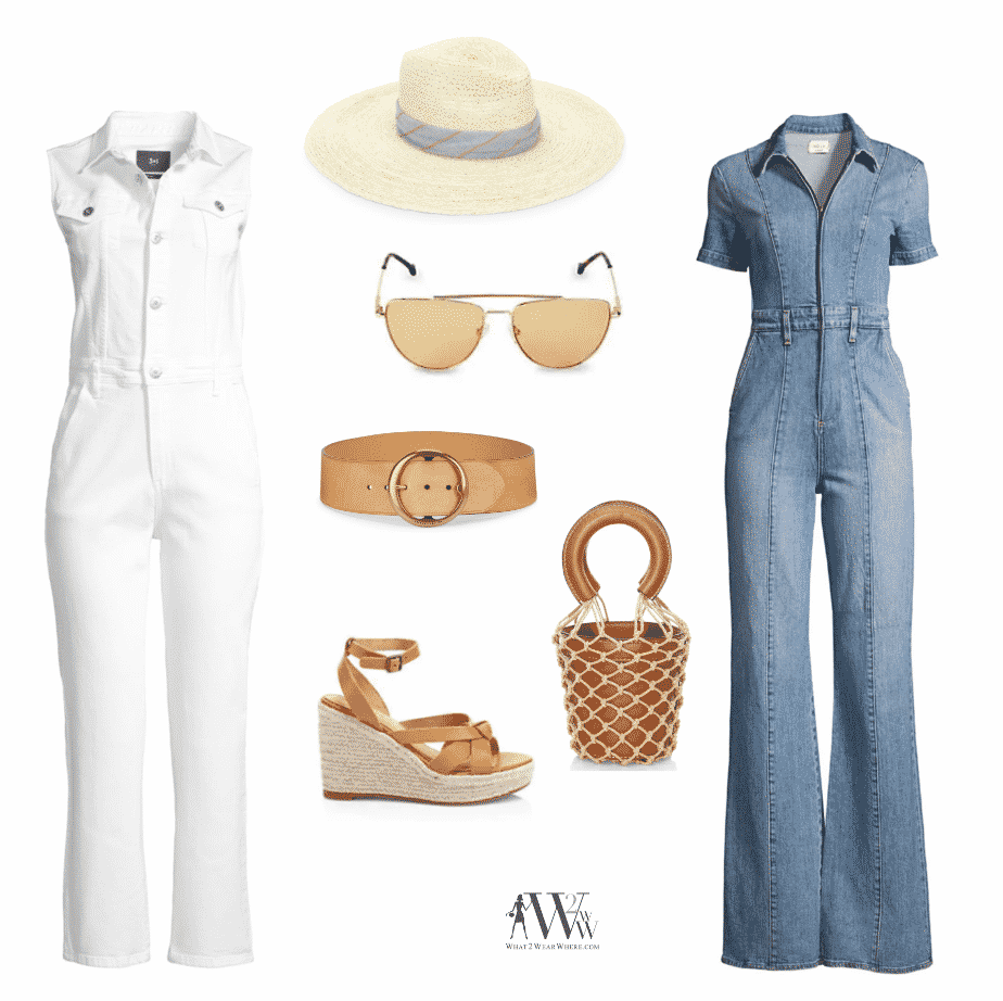 What to wear to Limerock Racetrack.  Karen Klopp pick some denim jumpsuits with accessories.  