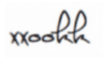 Karen Klopp signature xxookk 