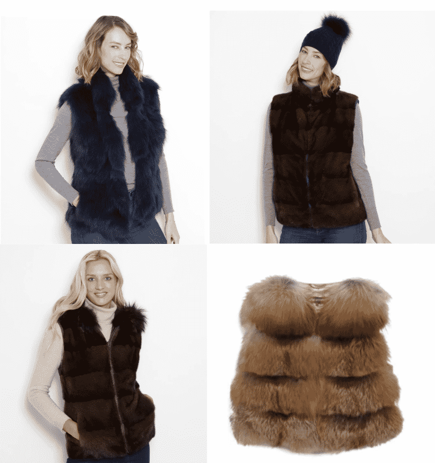 A glamourpuss fur or faux fur vest is a great investment piece for fall and winter and for travel. 