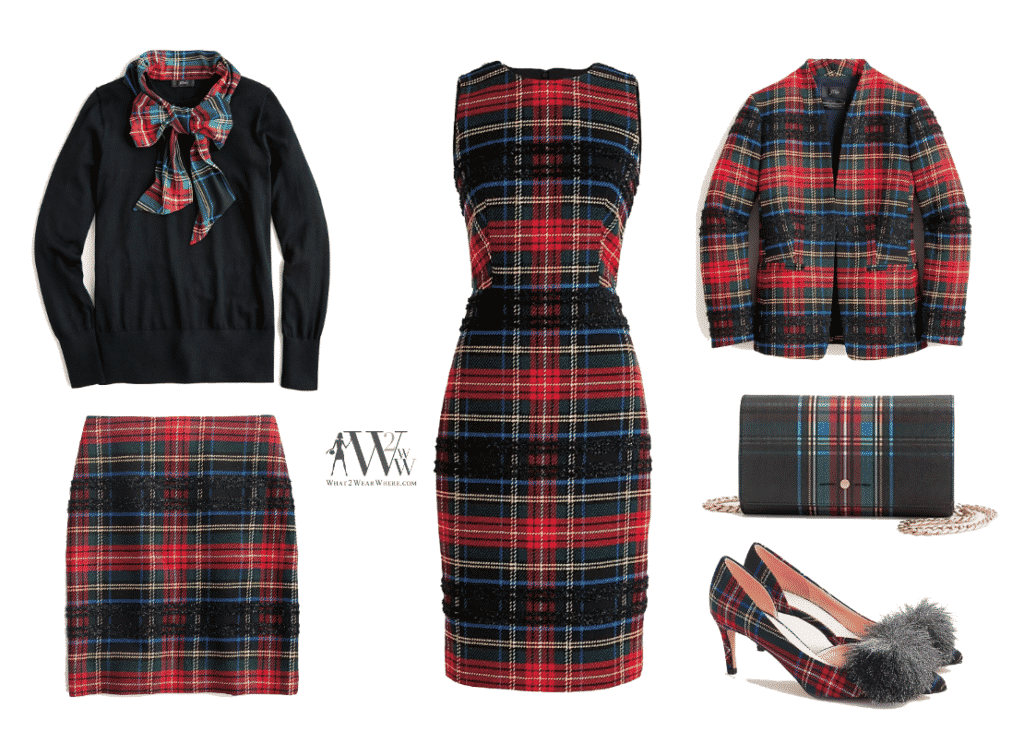 What to wear to Park Avenue Tree Lighing.  Tartan plaid by J Crew
