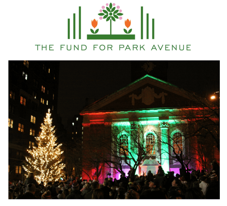 Park Avenue Tree Lighting at Brick Church, Fund for Park Avenue