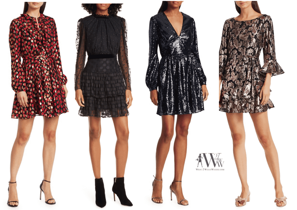 A collection of Solani dresses to wear to holiday parties by Karen Klopp, what2wearwhere.  