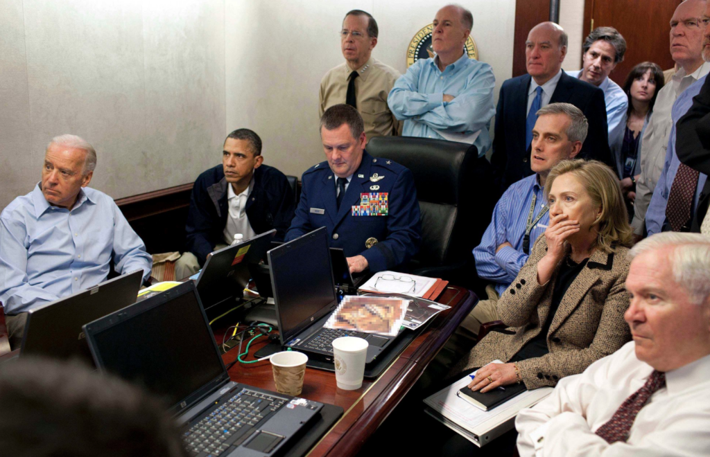 New York Times, photos of the decade.  The war room at the white house. 
