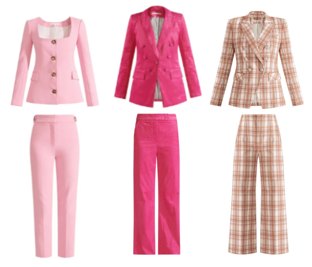 What to wear Aerin Lauder's Breast Cancer luncheon Palm Beach Hot Pink at Breakers, Veronica Beard Pant Suits 
Karen Klopp picks best pink combinations.