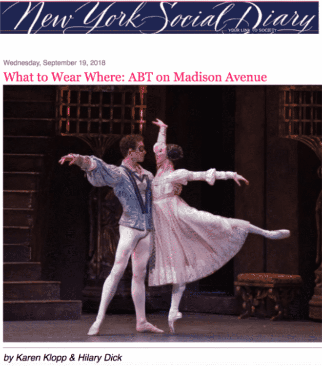 Madison Avenue Business Improvement District partners with American Ballet Theater.