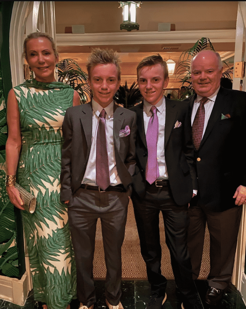 Catherine and Bryan Carey and sons, Ala von Auersperg, Swifty's Palm Beach 