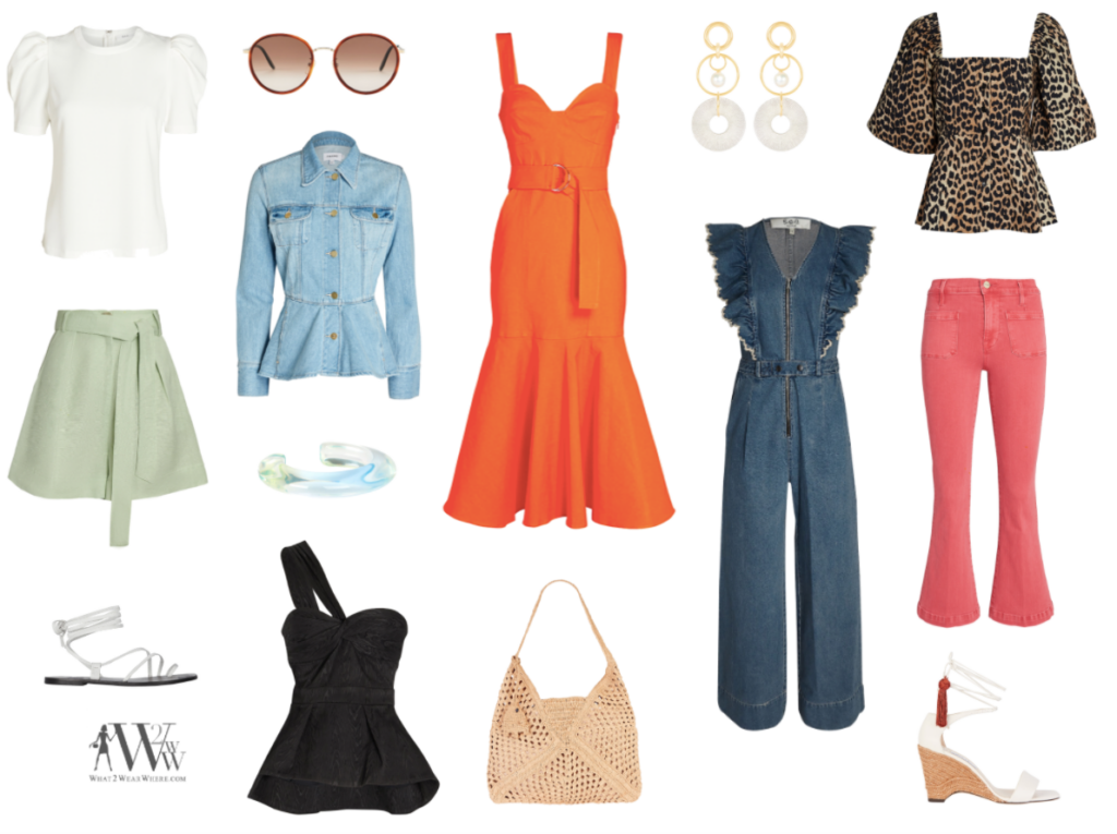 What to wear where, Hilary Dick top choices  for a April finds on interminx.
