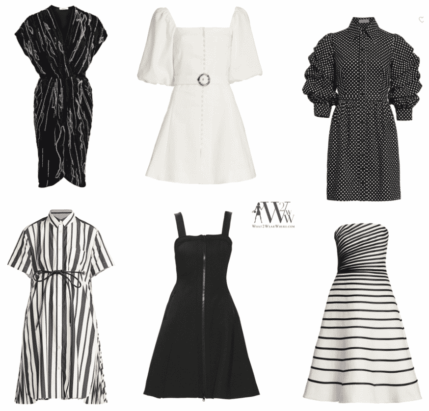 What to wear in summer.  Karen Klopp choose her favorites black and white dresses.  