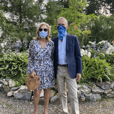 John and Karen Klopp wearing masks