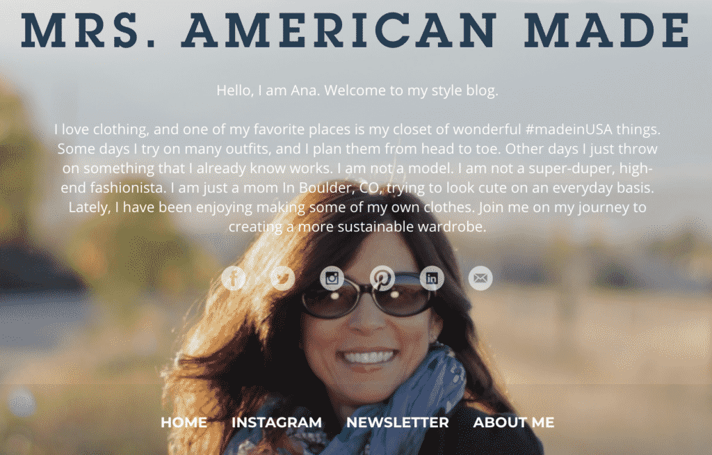 Independent Fashion Blogger Links à La Mode!  MRS. American Made