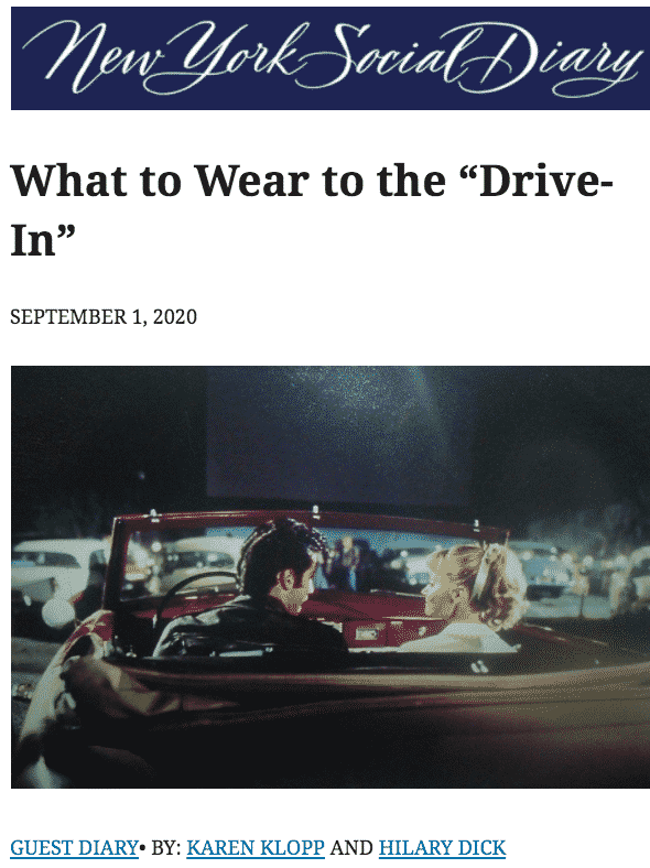 NYSD “Drive-In”