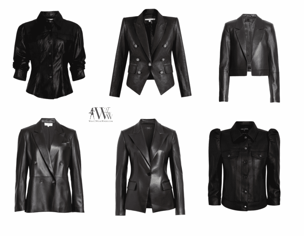 Karen Klopp fall fashion pick.  Best leather Jacket