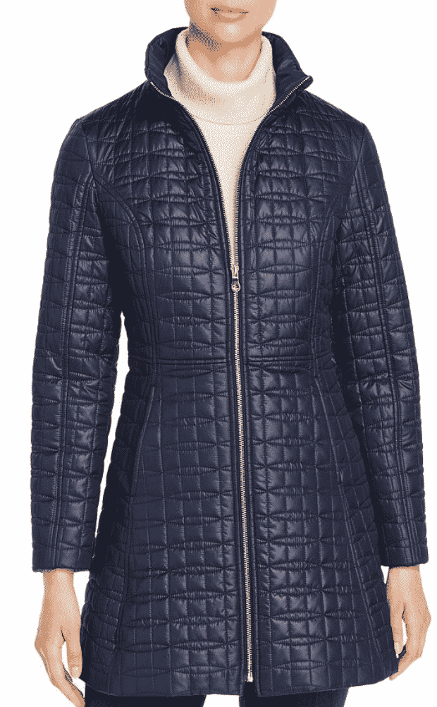 Karen Klopp ariticle on best quilted jackets and vests,  Kate Spade 