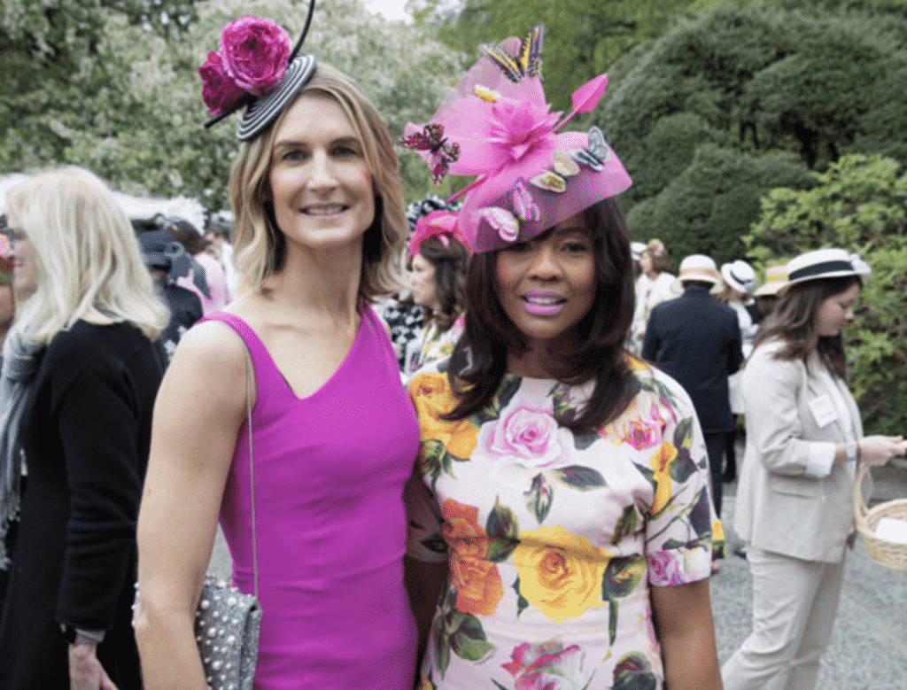 karen klopp, hilary dick, Hat Lunch New York Social Diary. Central park conservancy luncheon, Suzanne hats
