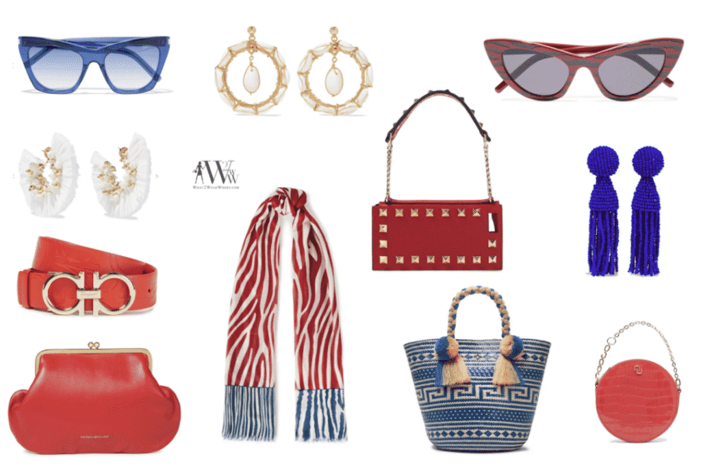 What to wear Memorial Day.  Karen Klopp fashion advice on wearing Red, White and Blue