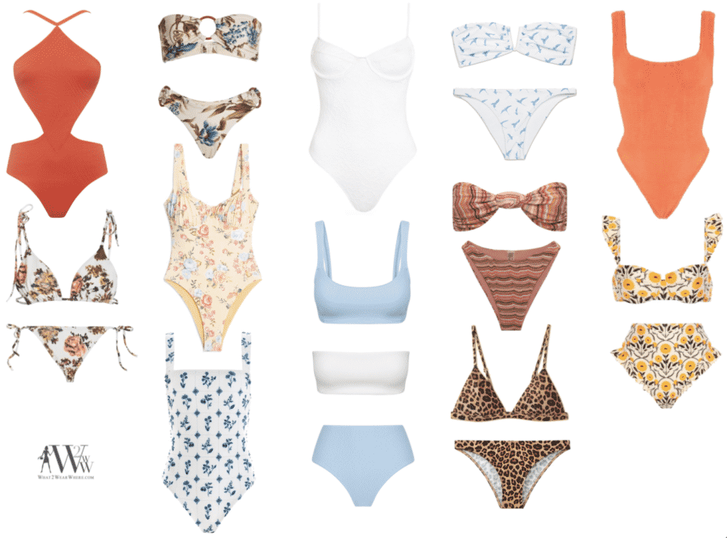 What to wear where, Hilary Dick top choices  for a summer swimwear trends and must haves.