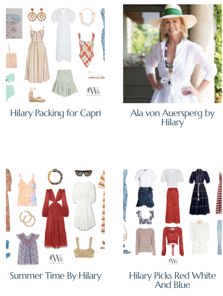 Shop Hilary’s Recent Fashion Articles.