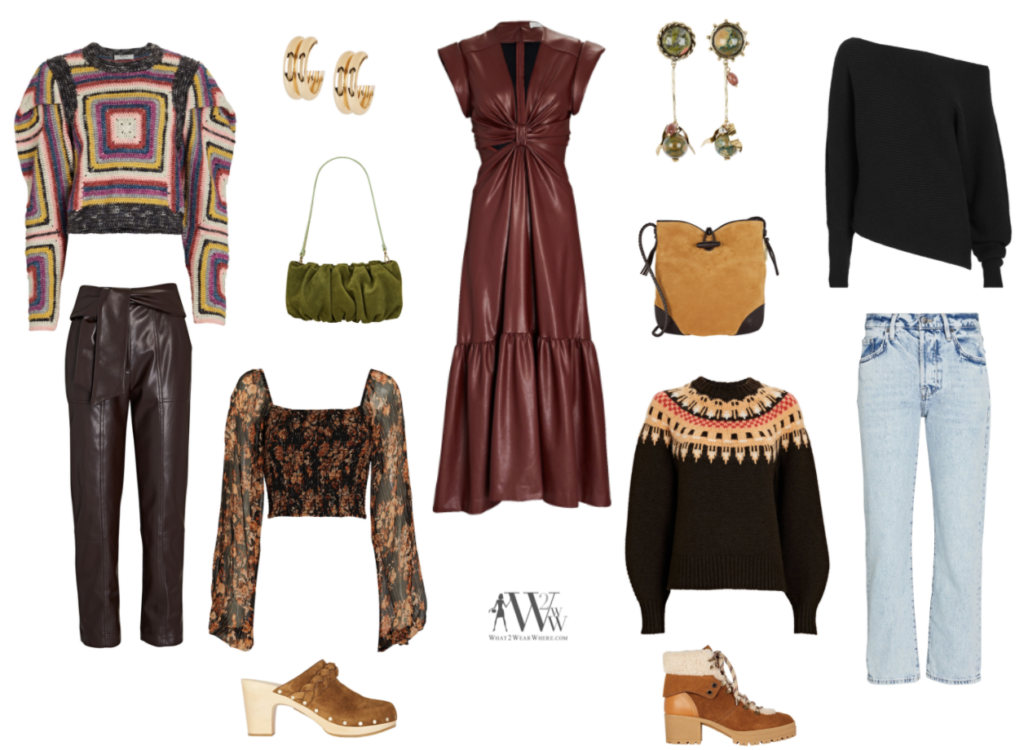 What to wear where, Hilary Dick top choices  for fall trends on interminx.