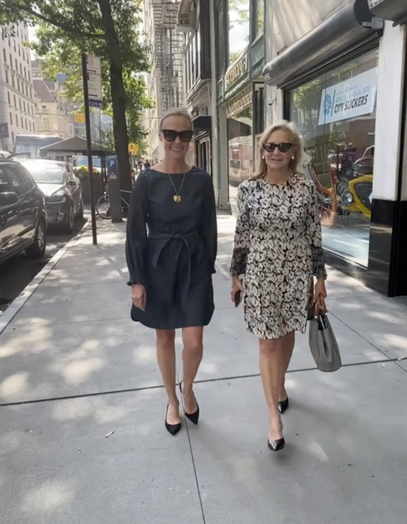 Hilary Dick and Karen Klopp stroll Madison Avenue 