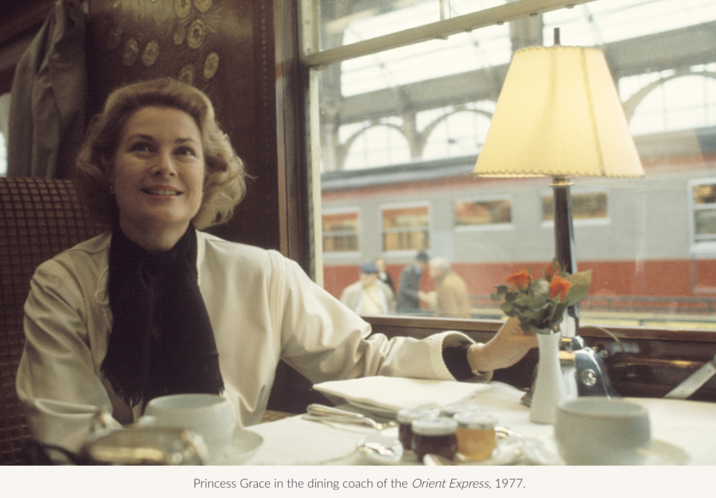 Grace Kelly on the Orient Express 