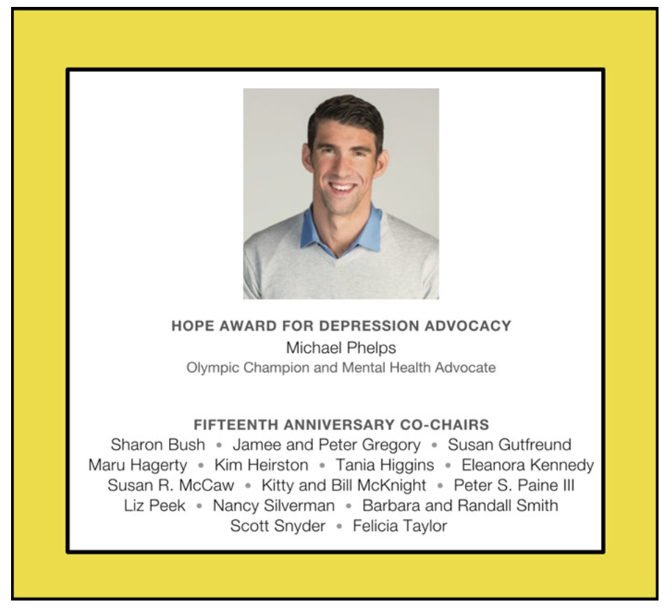 What to wear Hope for Depression Charity Luncheon, Audrey Gruss,  Michael Phelps, 