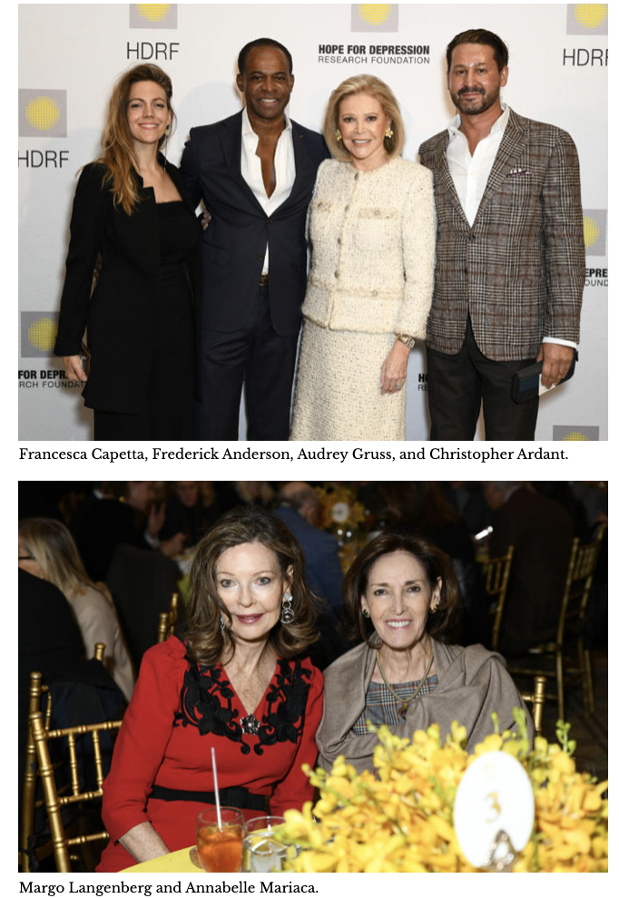 What to wear Hope for Depression Charity Luncheon, Audrey Gruss,  and guests 