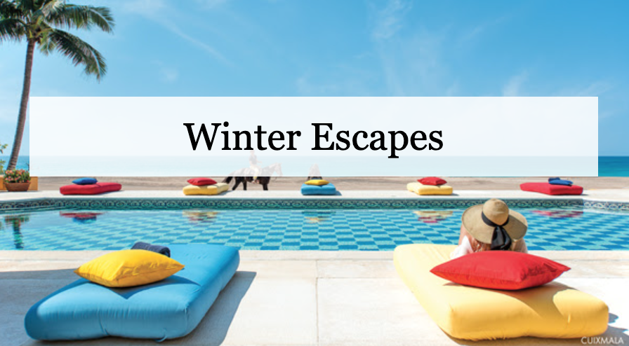 Karen Klopp and Hilary Dick picks the best articles in fashion and lifestyle this week Travel with Indagare winter escapes