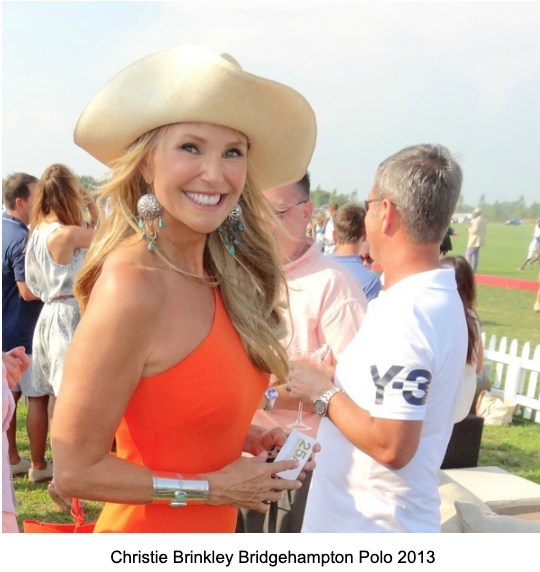 New York Social Diary Polo Hamptons, Christie Brinkley, what to wear polo match.