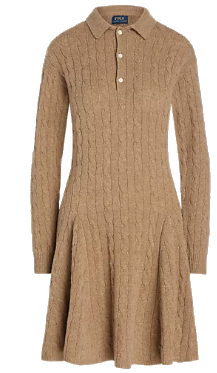 Karen Klopp best sweater dresses from Ralph Lauren 