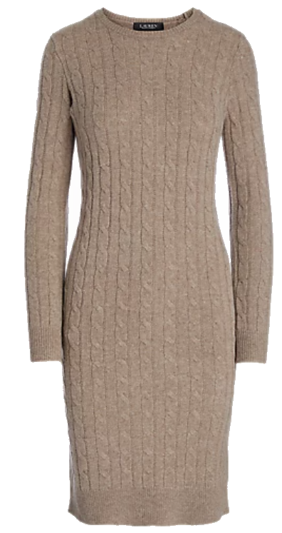 Karen Klopp best sweater dresses from Ralph Lauren 