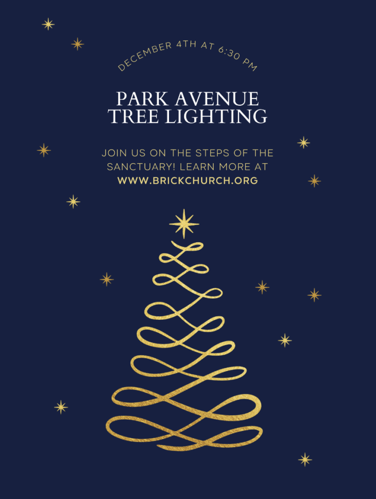 What to wear Park Avenue Tree Lighting. The Fund for Park Avenue. 