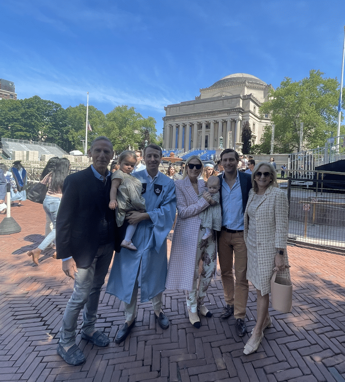 Karen Klopp and family, Columbia University graduation
