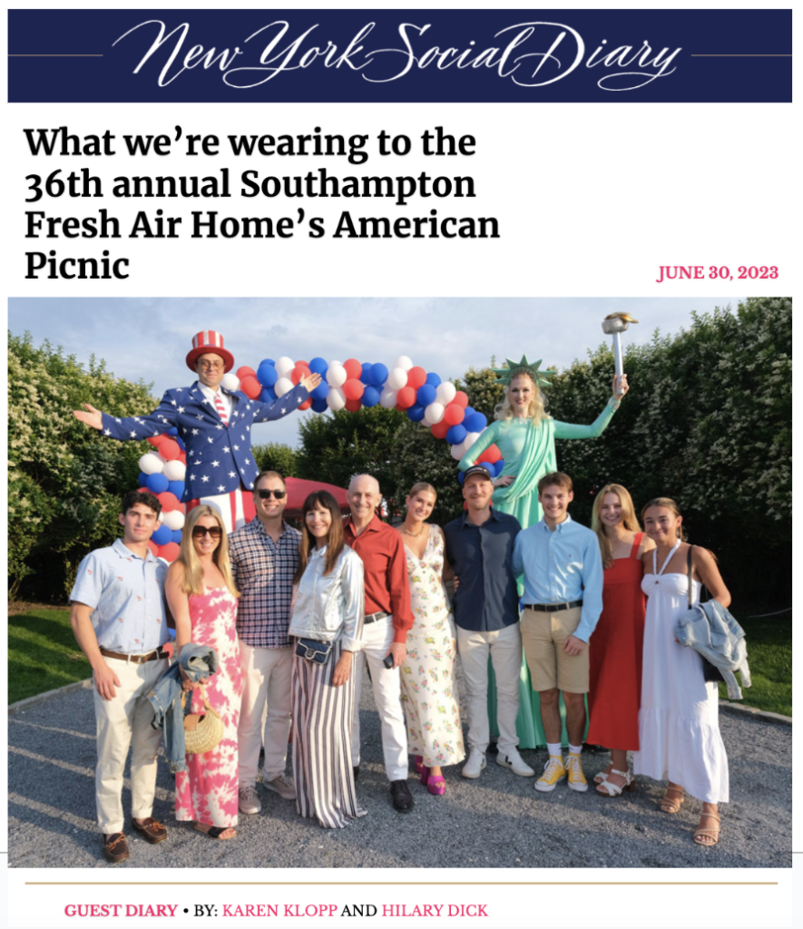What to wear Southampton Fresh Air Home, An American Picnic 
