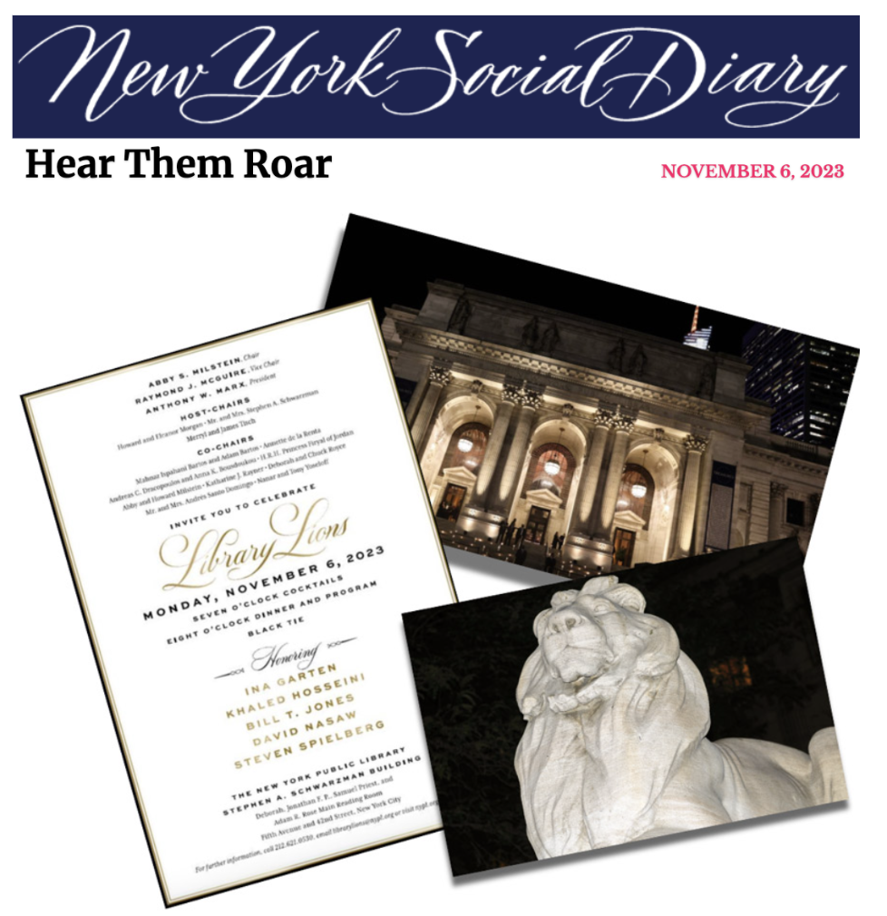 What to wear Black Tie Gala, Library Lions, Karen Klopp & Hilary Dick, New York Social Diary 