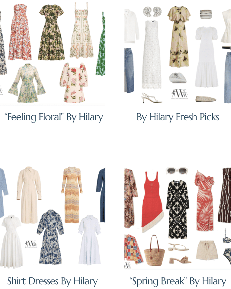 Hilary Dick & karen Klopp.  What to Wear to any occasion.  Shop Hilary's recent fashion articles