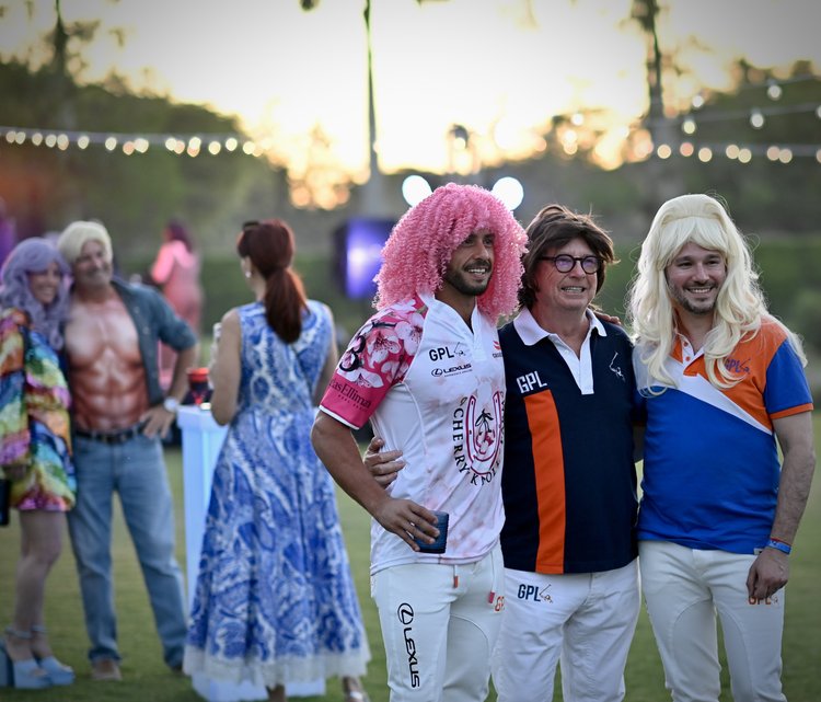 Dashing polo players from the 2024 International Gay Polo Tournament at Polinti’s WIGSTOCK Party