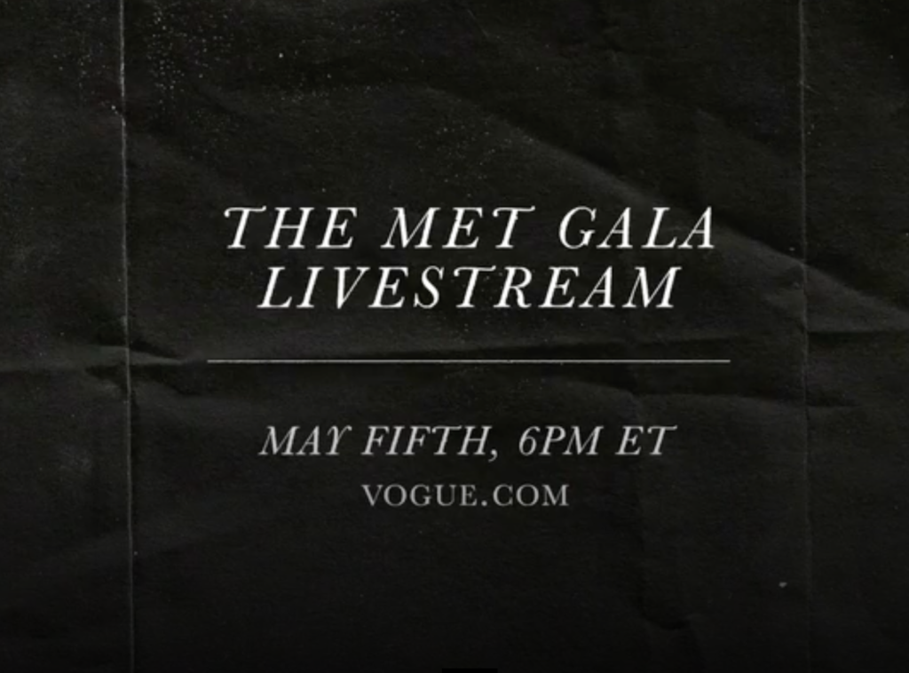 The met gala, livestream 