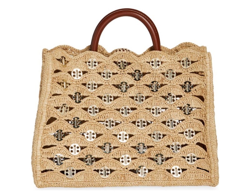 Raffia Disc Tote