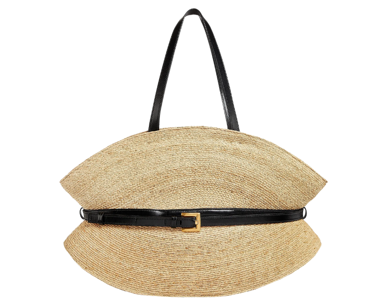 Balmain Raffia Tote Bag