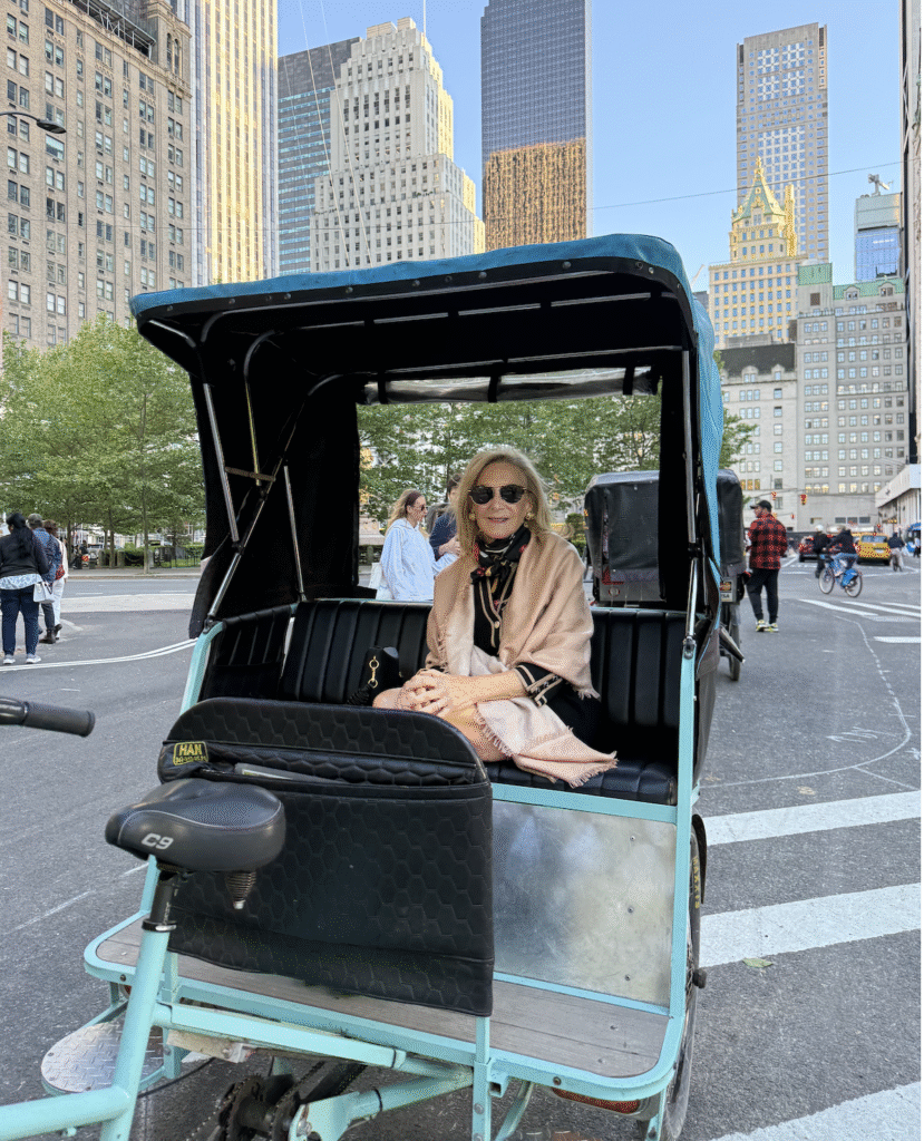Karen Klopp in Pedi Cab, New York City