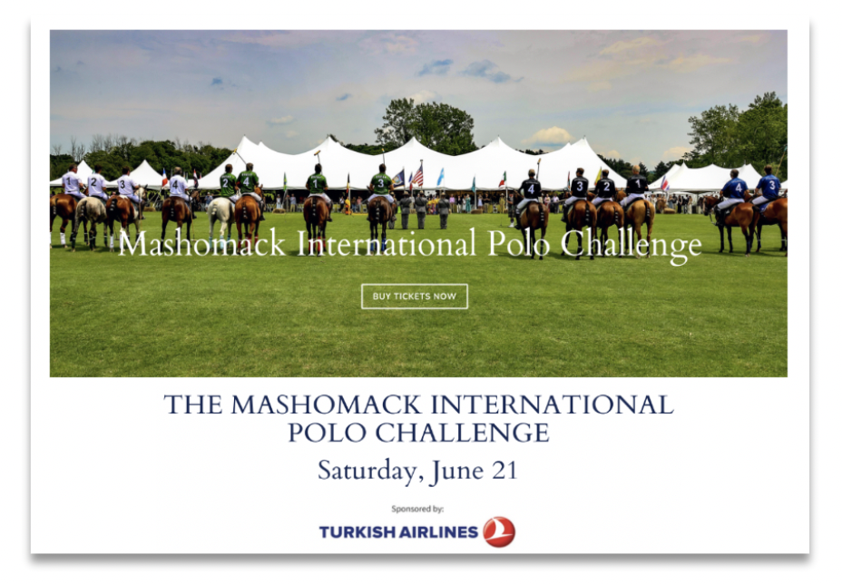 Tickets for the 2025 Mashomack International Polo Challenge