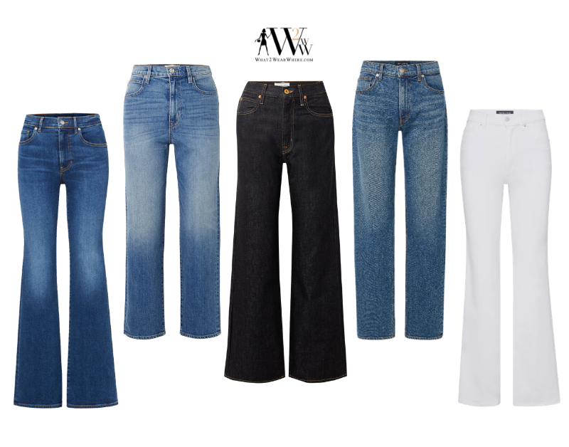 Style Guide for Jeans from Karen Klopp at What2WearWhere.com