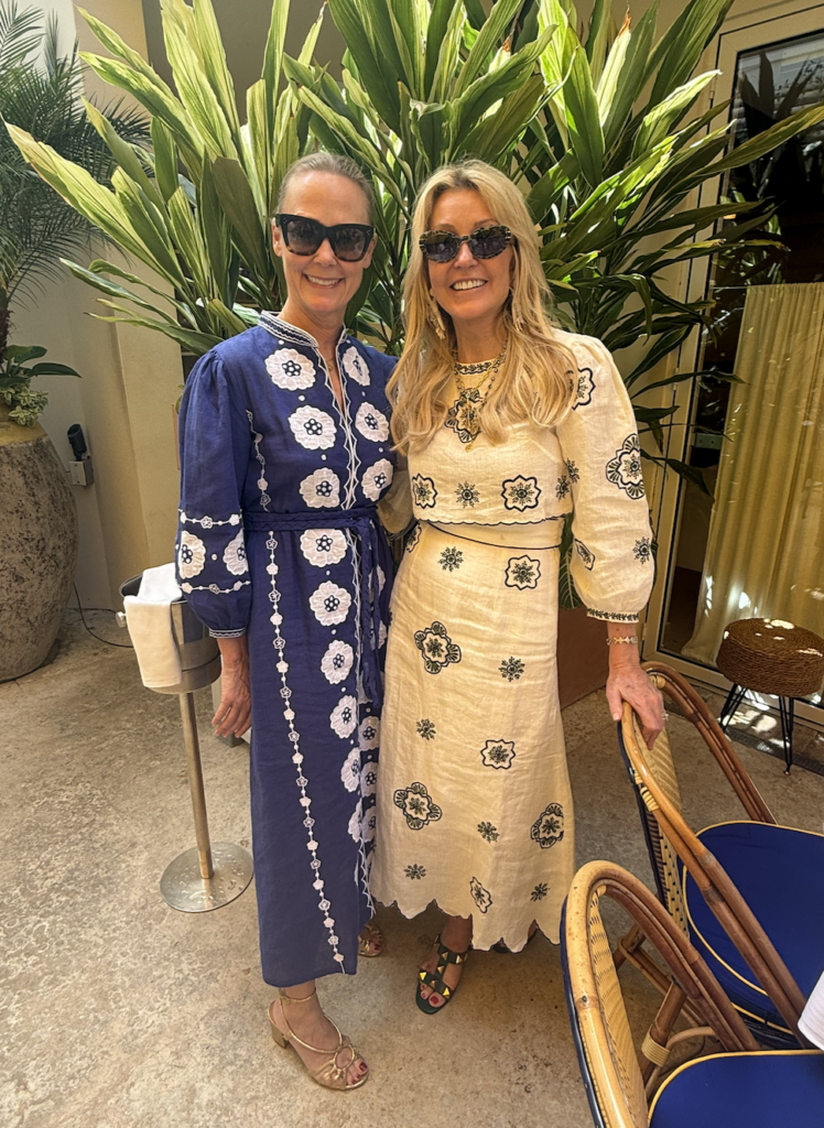 Hilary Dick, Kathy Prounis in ASHA Dresses at le Bilbouquet, Palm Beach 