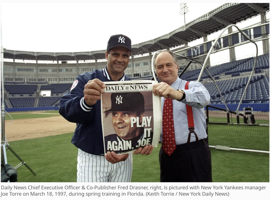 Fred Drasner Obituary, New York Daily News. 